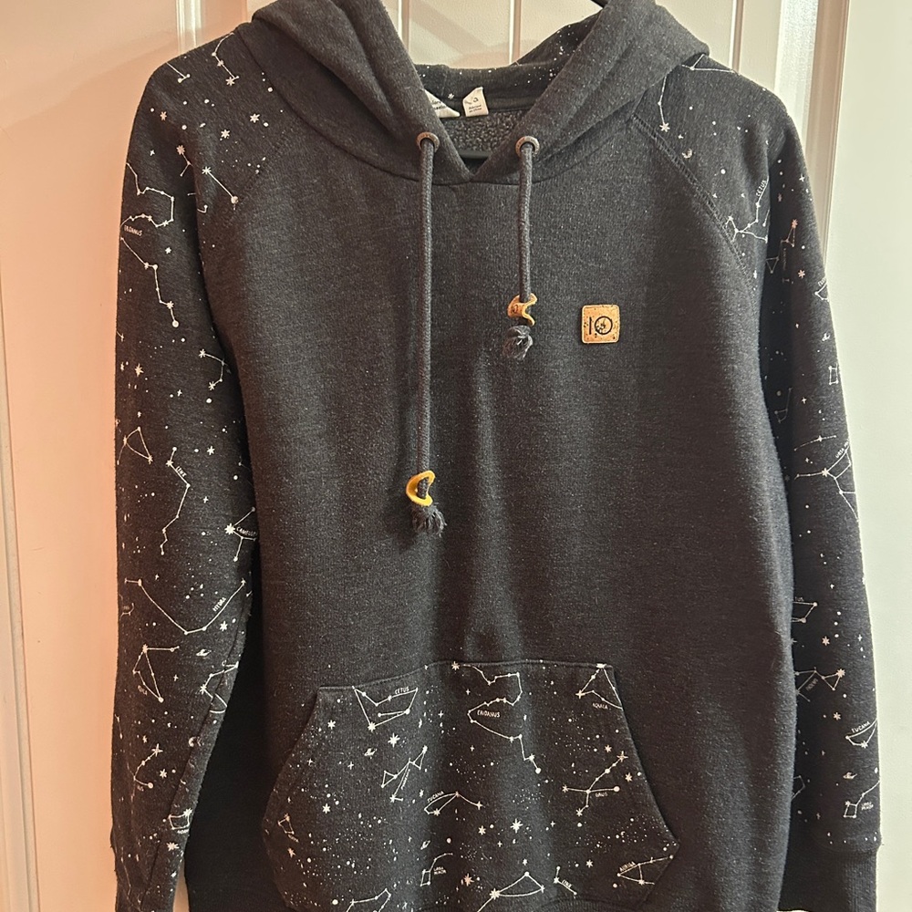Womens 10Tree Grey Constellation Hoodie